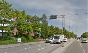 Birkakorset, Södertälje. Mätning i gaturum av partiklar (PM10) och kväveoxider (NO2, NOx). Södertälje kommun.
